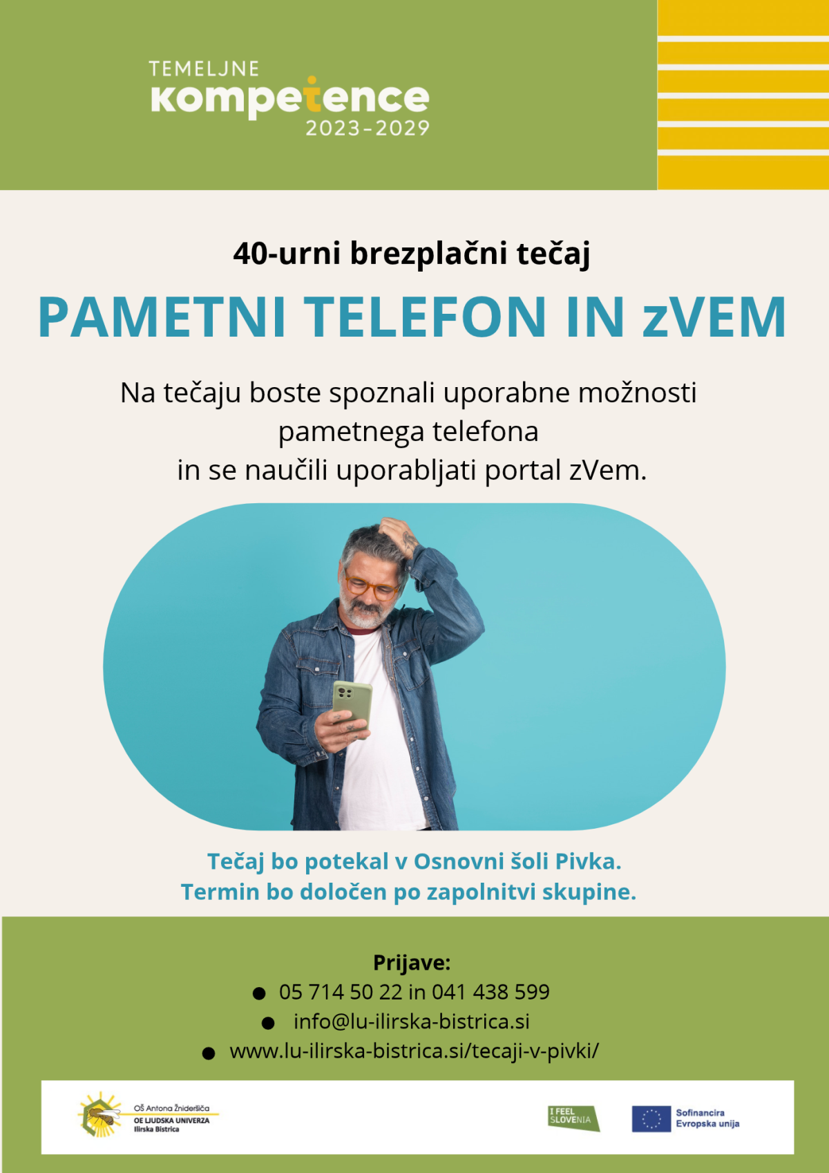 Pametni telefon in zVEM - Pivka